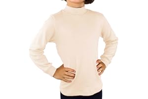 KLOTTZ-POLO44-Maglietta Maniche Lunghe Bambini e Ragazzi a Collo Alto per Halloween, Abbigliamento Sportivo, Uniformi Scolastiche, Natale, Cosplay. Cotone.