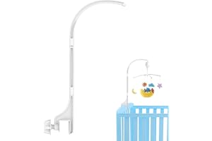 Mobil babystativ, mobilt sängstativ, mobilt sängklockstativ, 60 cm, justerbar, för spjälsäng och skötbord, för upphängning, vindspel, leksaker