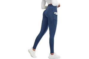 PASUDA Leggins Termicos Mujer Invierno Mallas Cintura Alta Forro Polar Cálido Leggings Elásticos Slim Fit Deportivos Pantalones con Bolsillos Yoga Fitness Running
