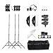 Produktbild Andoer® Tolifo Profi Foto Studio Speedlite Lighting Lamp Kit mit Set (3 *) 300W Studioblitz Blitzleuchte Standplatz Softbox weicher Regenschirm Stoff Lampenschirm Barn Door Trigger