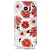 Produktbild Samsung Galaxy S7 Edge Hülle, Chreey Glitzer Muster Transparent Handyhülle Niedlich Mode Süß Temperament Weiche TPU Silikonhülle Case Ultra Dünn Kratzfest Durchsichtige Hülle Backcover [Chrysantheme]