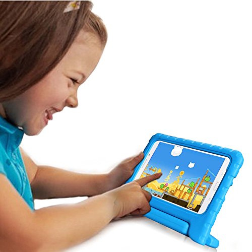 Fintie Samsung Galaxy Tab 4 7.0 Kinder Hülle – Ultra-leichte, stoßfeste und kinderfreundliche EVA Ständer Schutzhülle Tasche Case Cover mit Drehbar Handgriff für Samsung Galaxy Tab 4 7.0 (7 Zoll) T230 T235 Tablet, Blau - 3