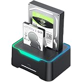 PrimeX PX-2900 SATA 2.5/3.5 İn&ccedil; HDD SSD Docking Station, USB 3.0 &Ccedil;ift Slot Harici Disk Okuyucu, RGB Işıklı Offline Clone Klon