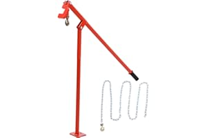 TOPWAY T-Pfostenzieher, Zaunpfostenzieher 43 Zoll mit 300 cm Langer Kette, Eisen- und Holzpfahlentferner für Pfosten, Sträucher, Baumstümpfe, Garten- und Bauernhofzäune