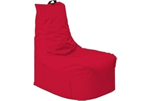 Momiralland Classic Sitzsack XXL Sitzkissen BodenKissen In- & Outdoor geeignet Gaming Sitzsack für Erwachsene und Kinder… (Rot, XXL - Durchmesser 78 cm - Ohne Hocker)