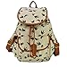 Produktbild Herren Damen Fashion Vintage Casual Vintage Canvas Taschen Reisetaschen Schultaschen Rucksack Wanderrucksack-Schwalbe Muster-Schwarz