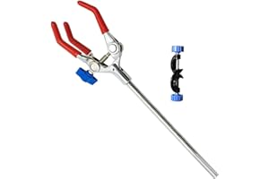 SUCOHANS Lab Clamp 3 Prong Finger with Lab Stand Clamp Holder Boss Head