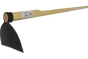 SHW-FIRE Zappa da vigneto – Larghezza zappa da giardino con manico lungo 135 cm in frassino – forgiato di prima classe