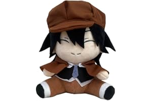 Jiumaocleu Bungo bezpańskie psy miękka figura Ranpo Edogawa poduszka do przytulania anime BSD figura miękka poduszka dekoracyjna poduszka dekoracja sofy kolekcjonerska dla fanów