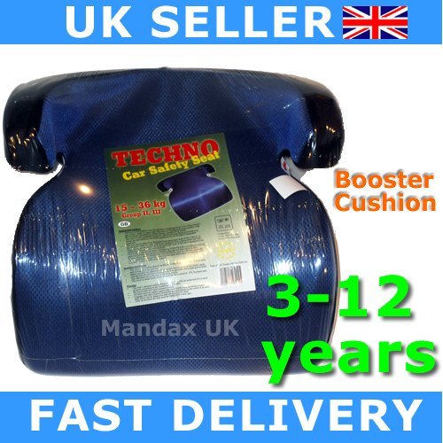 Black And Blue Polystyrene Booster Seat