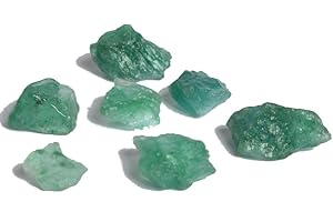gemhub Green Emerald 45.00 Ct Lot of 7 Pcs Natural Emerald Healing Crystal Emerald Gemstone