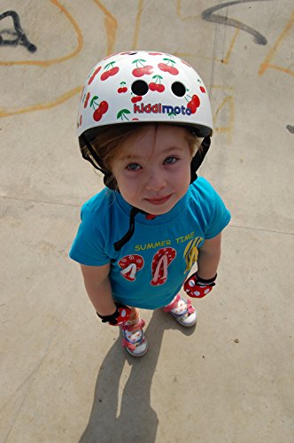 Kiddimoto 2kmh026s Design Sport Helm Cherry / süße Kirschen Gr. S, für Kopfumfang 48-53cm (2-5 Jahre) - 6