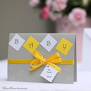 8 Einladungskarten Taufeinladung Einladung Taufe Baby Jungs Handarbeit binnbonn