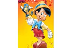 BETTER SELECTION Kit De Pintura De Diamante 5D, Lindo Pinocho De Nariz Larga Pinocho Con Bordado De Diamantes De Imitación De Punto De Cruz Para Decoración De Pared Del Hogar 40X50 cm