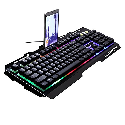 Preisvergleich Produktbild freelink, Fahrwerk Backlit Mechanical Sensation Spiel Metall-Leuchten USB-Schnittstelle Computer Notebook Tastatur