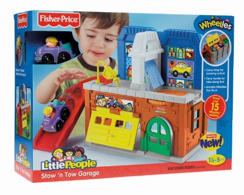 Fisher Price Little People Wheelies Stow N Tow Garage