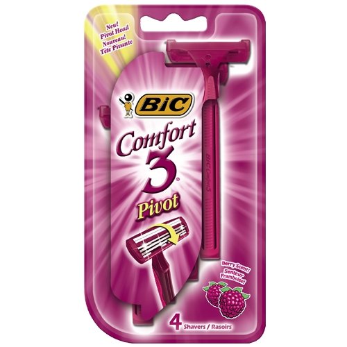 Bic Bic Silky Touch 3 Shavers For Women Sensitive Skin, 4 each