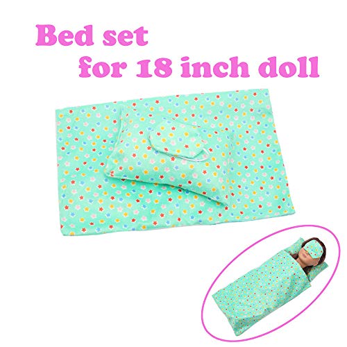 Preisvergleich Produktbild Amerikanerin Steppdecke (ohne Puppe), Malloom Bettwäsche Set Schlafsack für 18-Zoll-für American Girl Puppe Zubehör Mädchen Spielzeug
