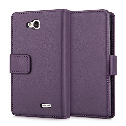 Yousave Accessories LG L90 Case Purple PU Leather Wallet Cover