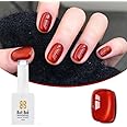 Bolt Bee Professional Cat Eye Gel Nail Polish Magnetic Cat Eye Effect, Soak Off UV & LED Gel, Long-Lasting Glitter Nail Polish for Salon & Home Use (Red, 14ml)
