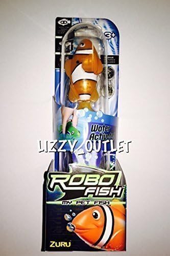 Orange Clownfish Robo Fish by Zuru - Water Activated robotic fish that swims