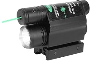 ACEXIER Tactical Weapon Gun Light Torcia a LED Green/Red DOT Mirino Laser con Interruttore remoto Airsoft Pistol Gun Light per 11/20mm Rail