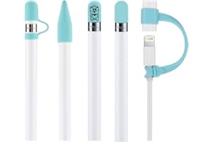 Teyomi kompatybilny uchwyt na Apple Pencil Cap / Apple Pencil Cap/Apple Pencil Tip Cover / Adapter kabla Tether Kompatybilny Apple Pencil (jasnoniebieski)