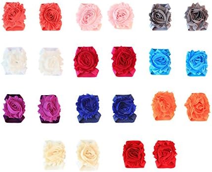 PeiLan 11 Color Photo Prop Outfit Baby Girl Barefoot Flower Sandals (Flowers 0009-04)