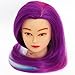 Neverland Beauty 24" Synthetic Hair Rainbow Color Cosmetology Mannequin Manikin Training Head Model + Hair Styling Braid Set