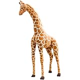 n\a haohao3 Girafe en Peluche, Belle Girafe Jouets en Peluche Animaux en Peluche poupée Douce Salon décoration Cadeau d'anniv