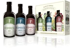 ‎FERDINAND'S Ferdinand’s/Box of Vermouth/Wermutwein aus dem Saartal/Würziges Aroma / 3x200ml / 18% vol. / Mit regionalen Kräutern und Blüten
