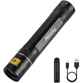 Alonefire SV003 10 W UV el feneri, 365 nm, taşınabilir, şarj edilebilir, siyah ışık, evcil hayvan idrar dedekt&ouml;r&uuml;, kehribar a