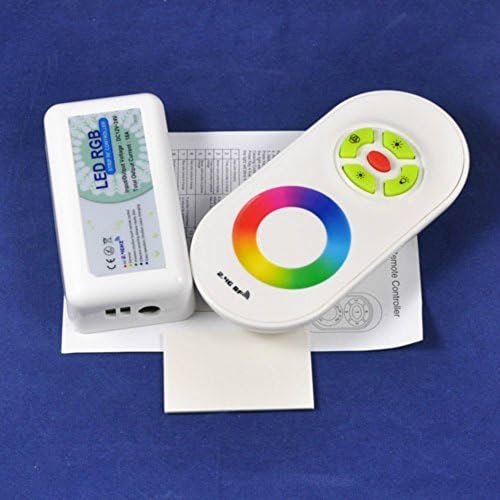 Touch remote controller, RGB lamp with dimmer, full color remote controller, RF wireless controller, 3 circuit