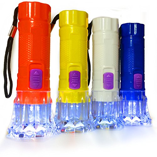 German Trendseller® – 8 x Kinder LED Taschenlampen ┃ 10 cm ┃ Sehr gute Leucht-Kraft ┃ 8 x Minitaschenlampe ┃ Nachtwanderung ┃ Kindergeburtstag - 2