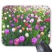 Produktbild Anti-Rutsch-Mauspad, rechteckig, romantische Blumen, erfrischende gemischte Tulpen-Gartenmöbel