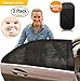 Produktbild PRIMIUM Universal Car Window Shade 2 Pack - verbesserte Auto Sonnenschutz Baby und Kinder mit UV-Schutz für Kinder und Haustiere Premium Auto Fenster ohne Sun haftet- bonus Armaturenbrett Anti-rutsch-Matte