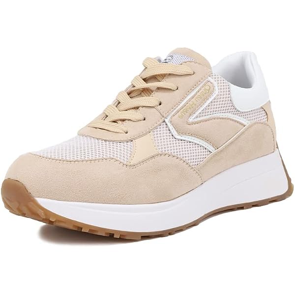 QUEEN HELENA Sneakers con Plateau Scarpe da Ginnastica Platform Legger