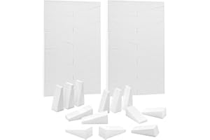 Lanjue 48 Pcs Éponges Maquillage, Eponge Triangle Éponges Sans Latex Éponge de Maquillage en Forme de Triangle pour Fond de Teint Crème Liquide (Blanc)