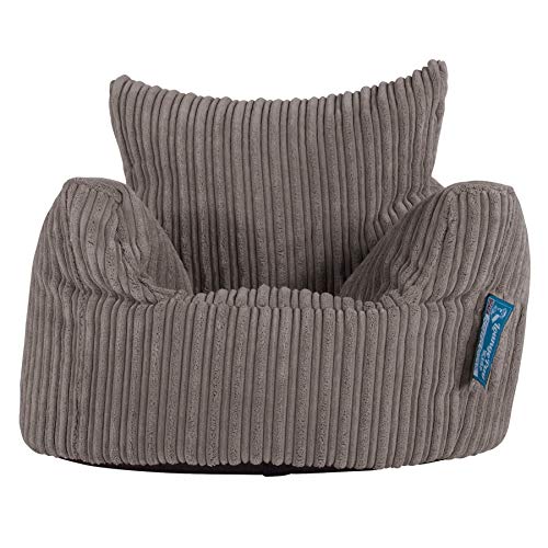 Lounge Pug Childs Armchair Bean Bag Cord Graphite Grey Amazon.co.uk