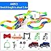 Produktbild 440 Stück Rennbahn Track Spielzeug für Kinder Geschenk mit 2 x Cars Enthalten - Einfache Biegung, Flex und Glow in Dark (440 Pieces)