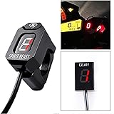 For Honda Rebel 300/500 2017 2018 2019 2020 CMX300 CMX500 Rebel Motorcycle Gear Indicator 1-6 Level Gear Meter (Red With Holder)