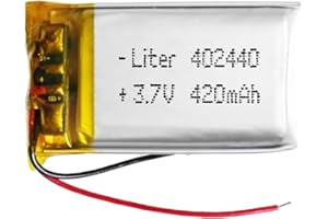 Bateria 402440 LiPo 3.7V 420mAh 1.554Wh 1S 5C Liter Energy Battery voor Elektronica Oplaadbare telefoon Smartwatch klok video led GPS - Niet geschikt voor Radiobesturing 42x24x4mm (420mAh|402440)