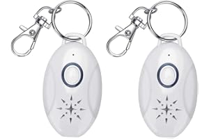 CELLUSTOP Répulsif Anti-Tiques Ultrasons Portable pour l'extérieur - Répulsif électronique Anti Nuisible pour Le contrôle des Parasites - Porte Clé Pendentif Répulsif Anti-puces, Moustiques, Tiques (2 unités)