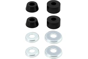 Create idea 1 Set 95A Hard Skateboard Bushings Cylinder Cushions Compatible with Independent Trucks Compatible with Venture Skateboard Black