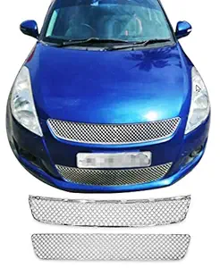 CAR SAAZ Bentley Type Front Chrome Grill Compatible with Swift Type -3(2012-2017)