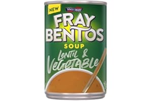 Fray Bentos Lentil and Vegetable Soup, Vegetarian, Ready-to-Eat Canned Soup, 380 g (Pack of 12 Cans)
