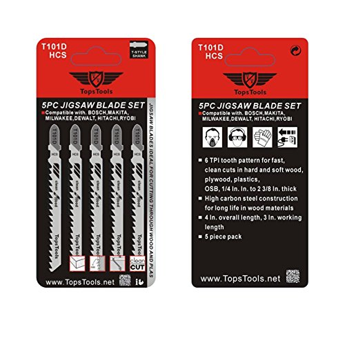 25 x topstools T101D Stichsägeblätter für Bosch, Dewalt, Makita, Milwaukee und viele mehr - 2