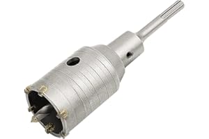 Meccion Lochsäge Hohl Bohrkrone 50mm mit SDS Plus Adapter 110 mm und Zentrierbohrer, Dosensenker Hammerschlagfest Kronenbohrer für Mauerwerk, Ziegel, Beton, Zement, Stein