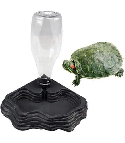 Distributore Automatico Mangime Per Tartarughe - Con Bottiglia Integrata | Verde 15x4.2 Cm | Per Rettili E Animali Piccoli - Foto 4