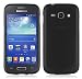 Produktbild Samsung Galaxy ACE 3 Silikonhülle in SCHWARZ von Cadorabo - TPU Schutzhülle für Galaxy ACE 3 Edelstahloptik gebürstet BRUSHED Design – Handyhülle Bumper Case Backcover in SCHWARZ